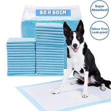 Load image into Gallery viewer, 50 x Puppy Dog Training Pads Heavy Duty Super Absorbent Fast Drying Toilet Pee
