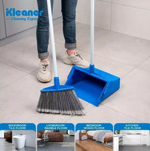 Load image into Gallery viewer, Long Handled Dustpan and Brush Set Broom Floor Sweeper Cleaning Heavy Duty
