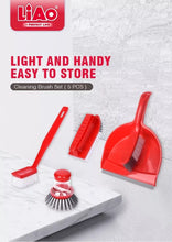 Load image into Gallery viewer, 5pcs Cleaning Set Home Dustpan Brush Sweeping Bathroom Kitchen Floor Scrubbing
