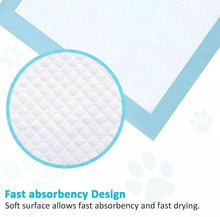 Load image into Gallery viewer, 50 x Puppy Dog Training Pads Heavy Duty Super Absorbent Fast Drying Toilet Pee
