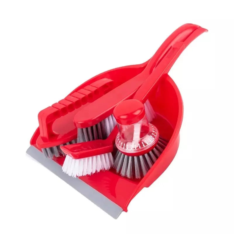 5pcs Cleaning Set Home Dustpan Brush Sweeping Bathroom Kitchen Floor Scrubbing