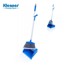 Load image into Gallery viewer, Long Handled Dustpan and Brush Set Broom Floor Sweeper Cleaning Heavy Duty
