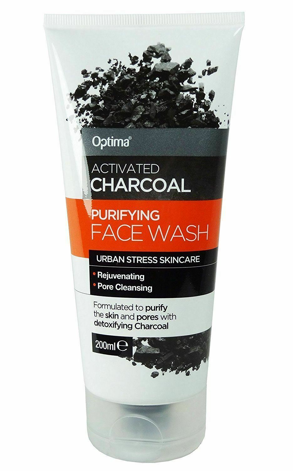 Optima Activated Charcoal Purifying Face Wash Pore Cleansing Skin Care - 200ml