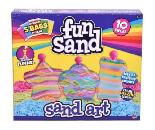 Fun Sand Bottle Art Kids Girls Craft DIY Hobby Party Activity Toy Game Kit Set