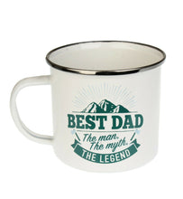 Load image into Gallery viewer, Personalised Name Camping Enamel Tin Metal Mugs Cups Outdoor MUM DAD FRIEND Gift
