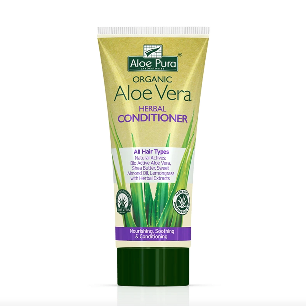 Aloe Pura Aloe Vera Herbal Conditioner Repair All Types Hair Nourishing- 200ml