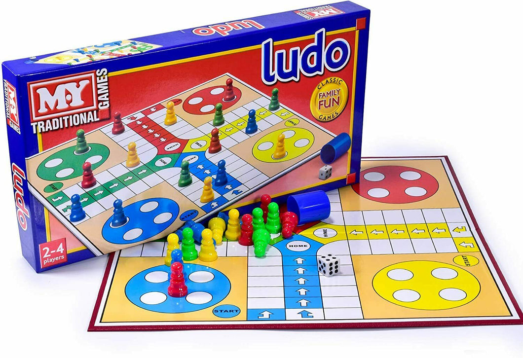 MY Ludo Board Game Traditional Kids Family Fun Adult Toy Full Size Game Gift New