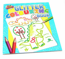 Load image into Gallery viewer, A4 Jumbo Glitter Colouring Book Travel Fun Activity Book Kids Children Art Craft
