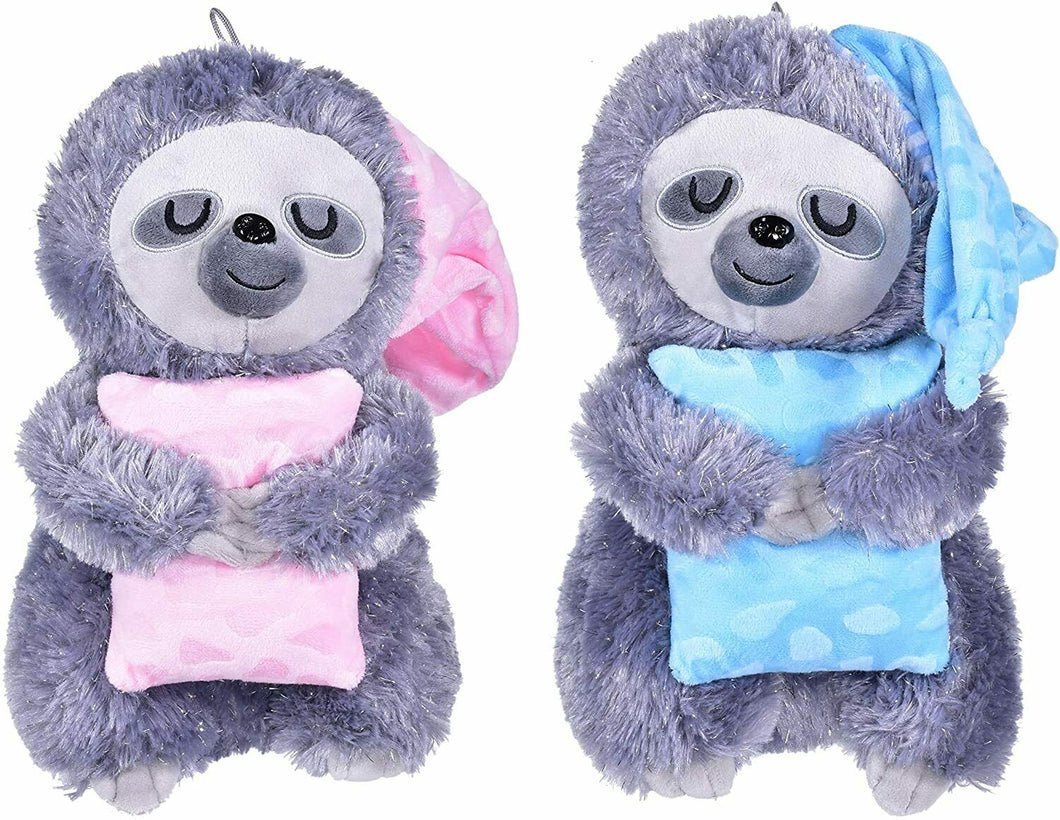 30cm Grey Plush Cuddly SLOTH Animal Soft Toy With Pillow Cute Teddy Kids Play