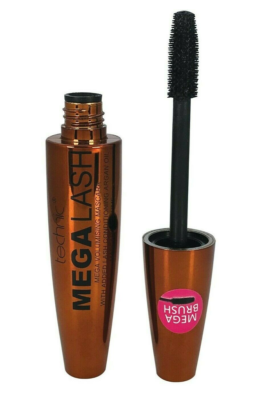 Technic Argan Oil Mascara / Mega Lash Volume Lashes Black Long Eyelashes Thicker