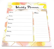 Load image into Gallery viewer, A4 Weekly Planner To Do List Desk Notepad Meal Plan Home Office Tear Off Sheets
