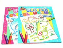 Load image into Gallery viewer, A4 Jumbo Glitter Colouring Book Travel Fun Activity Book Kids Children Art Craft
