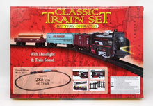 Load image into Gallery viewer, Classic Battery Operated Train Set With Tracks Light Engine Children Kids Toy
