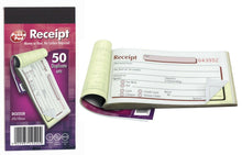 Load image into Gallery viewer, Pukka Pad Receipt Book Duplicate 50 Sets - NCR Carbonless - 69 x 140mm
