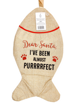 Load image into Gallery viewer, Pet Doggy Cats Hessian Christmas Stocking Reuse Present Gift Sacks Santa Hanging
