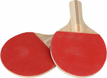 Load image into Gallery viewer, 2 Table Tennis Racket Two Paddle Ping Pong Bat + 3 Balls Bag Net Set UK Gift New
