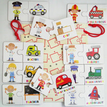 Load image into Gallery viewer, Matching Job Game With Pictures Pre School Educational Puzzle by Kids Create
