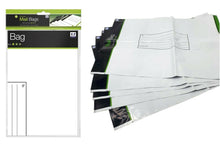 Load image into Gallery viewer, 5 x Large Strong White Mailing Bags Weatherproof Peel &amp; Seal - 335mm x 430mm
