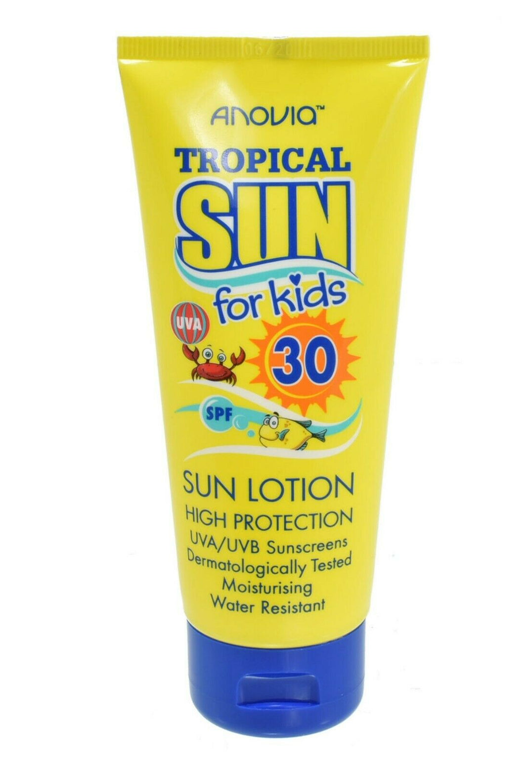 Tropical Sun SPF30 Kids Moisturising Sunscreen Lotion Cream Water Resistant 65ml