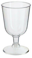 Load image into Gallery viewer, Set Of 8 Plastic Wine Glasses Clear Wedding Party BBQ Drinking Glass 115ml 3.8oz
