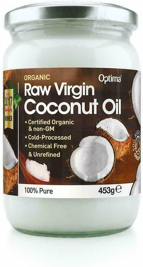 Optima Organic Raw Virgin Coconut Oil Cold Pressed 500ml 100% PURE Vegan