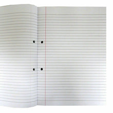 Load image into Gallery viewer, A4 Refill Pad Ruled 200 Pages Margin Lined Writing Note Book Punched Holes
