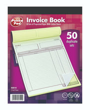 Load image into Gallery viewer, PUKKA PAD Duplicate Invoice Book With Carbon Sheets - 214 x 273mm - 50 Sets
