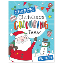 Load image into Gallery viewer, A4 Kids Jumbo Christmas Colouring Book Childrens Activity Stocking Toy 192 Pages
