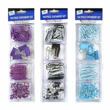 Load image into Gallery viewer, 104 Piece Mixed Stationery Set Push Pins Paper Clips Bull Dog Clips Home Office

