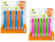 Load image into Gallery viewer, 7pk Baby Feeding Weaning Spoons BPA Free Plastic Easy To Hold Toddler 6 Months+
