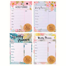 Load image into Gallery viewer, A4 Weekly Planner To Do List Desk Notepad Meal Plan Home Office Tear Off Sheets
