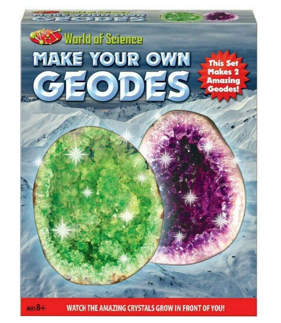 Make your Own Geodes World Of Science Crystals & Rock Growing Kit Learning Xmas