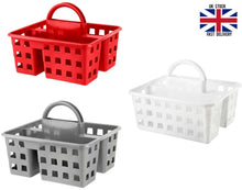 Load image into Gallery viewer, Plastic Kitchen Storage Cleaning Carry Tray Caddy Tote Organiser with Handle New
