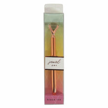 Load image into Gallery viewer, Rose Gold Crystal Diamond Jewel On Top Ballpoint Pen Luxury Bling Metal Pen Gift
