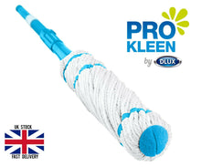 Load image into Gallery viewer, Extendable Twist Mop Microfibre Cotton Mop Head Self Wringing Adjustable Handle
