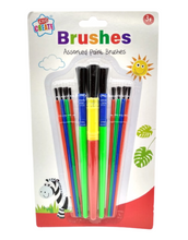 Load image into Gallery viewer, 11 PC KIDS PAINT BRUSHES PAINTING BRUSH CHILDREN ART CRAFT SCHOOL ACTIVITY
