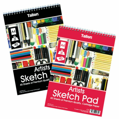 A4 Sketch Pad Book White Paper Artist Sketching Drawing Doodling Art Craft UK