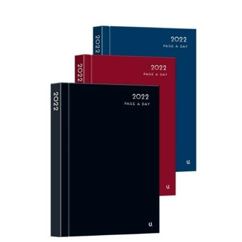 2022 A5 Page Per Day Diary Hardcover Include Full Page Weekends Classic Planner