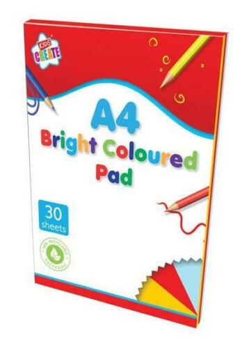 Mixed Colour - Craft Sheets - A4 Assorted Coloured Paper - 30 Sheets Pack