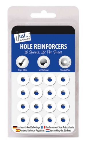 White Hole Page Filing Reinforcers Self Adhesive Stickers Home Office 500+