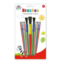 Load image into Gallery viewer, 11 PC KIDS PAINT BRUSHES PAINTING BRUSH CHILDREN ART CRAFT SCHOOL ACTIVITY
