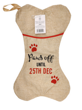 Load image into Gallery viewer, Pet Doggy Cats Hessian Christmas Stocking Reuse Present Gift Sacks Santa Hanging
