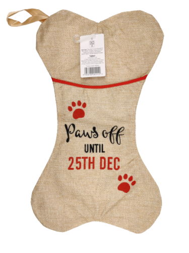 Pet Doggy Cats Hessian Christmas Stocking Reuse Present Gift Sacks Santa Hanging