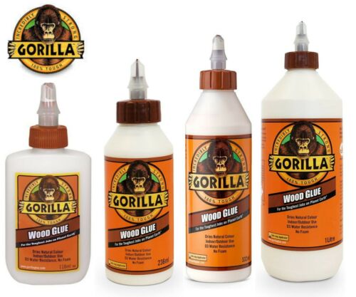 Gorilla Wood Glue Water Resistant PVA Strong Indoor Outdoor Heavy Duty Adhesive