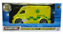 Load image into Gallery viewer, Teamsterz City Kids Emergency Vehicle Ambulance / Police Car Light &amp; Sound Toy
