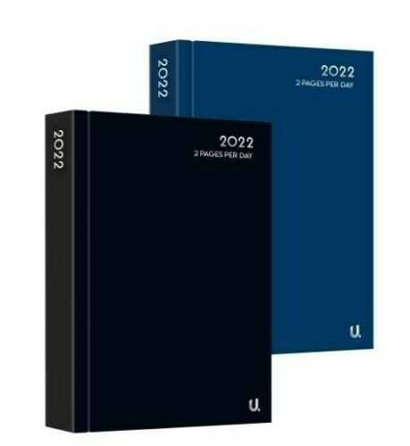 2022 A5 Diary 2 Pages Per Day Classic Planner Casebound Office Desk Diaries