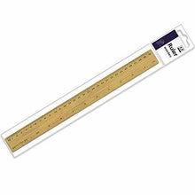 Load image into Gallery viewer, 12&quot; 30cm Quality Wooden Ruler School Office Desk Stationery
